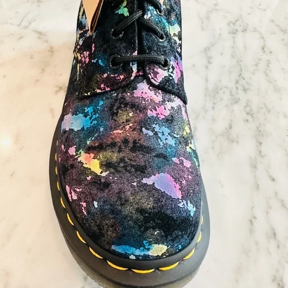 Dr. Martens 1460 PASCAL CONFETTI SUEDE LACE UP BOOTS - Picture 3 of 10